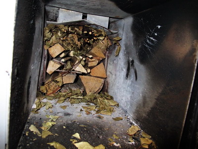 Печь Малютка-Ферингер без колосников, горение на поду, разжигаем сверху