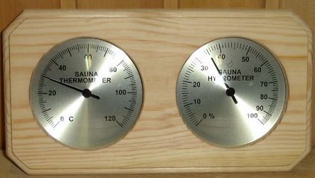 Термогигрометр с биморфным элементом (пружиной)