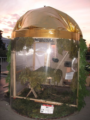 Баня из поликарбоната на ВВЦ от Гильдии печников